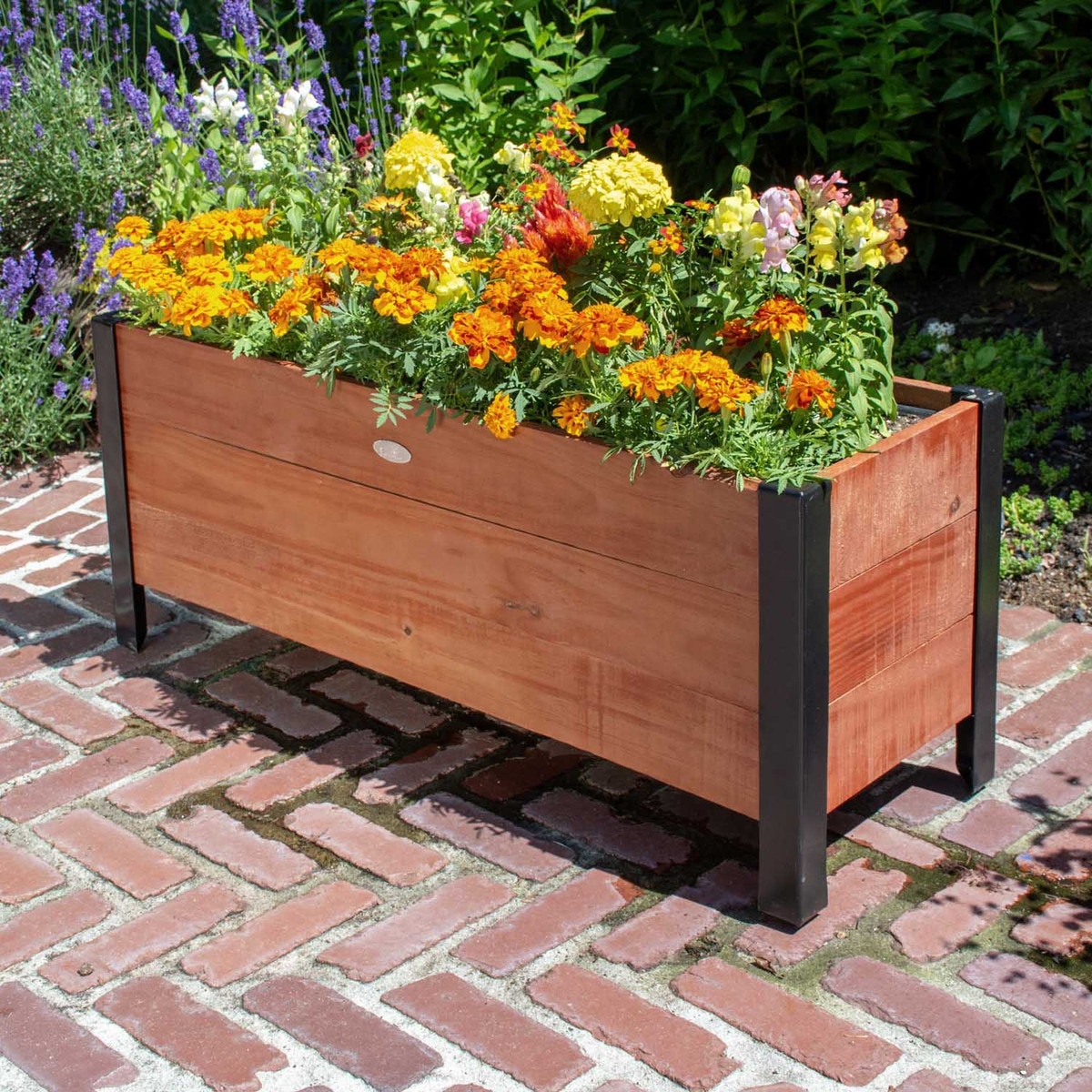 Grapevine recycled wood planter